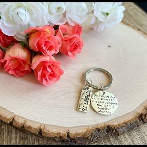 Key chain with motivational quotes